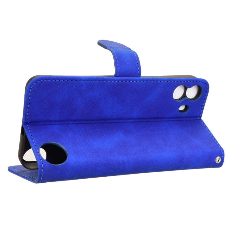 For Nothing CMF Phone 1 Skin Feel Magnetic Flip Leather Phone Case(Blue)