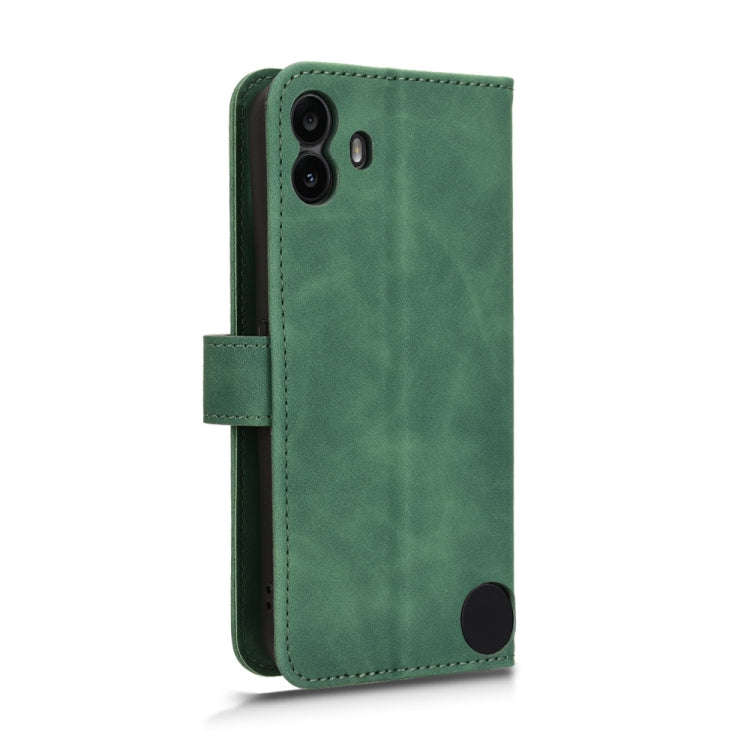 For Nothing CMF Phone 1 Skin Feel Magnetic Flip Leather Phone Case(Green)