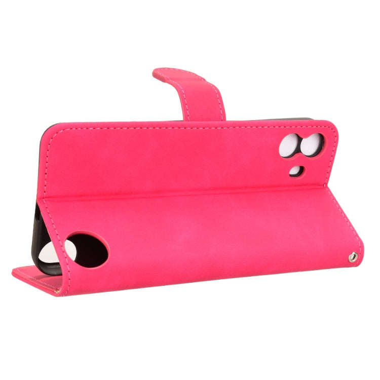 For Nothing CMF Phone 1 Skin Feel Magnetic Flip Leather Phone Case(Rose Red)