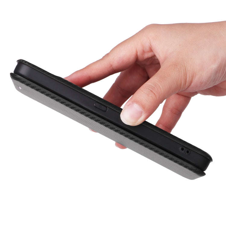 For Nothing CMF Phone 1 Carbon Fiber Texture Flip Leather Phone Case(Black)