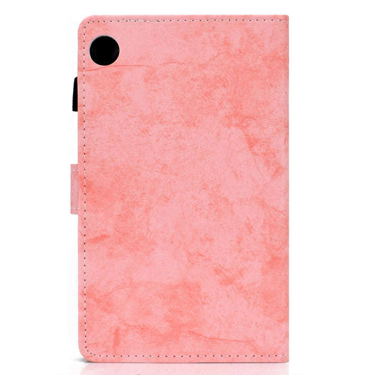 For Huawei MatePad T8 Marble Style Cloth Texture Tablet PC Protective Leather Case with Bracket &...
