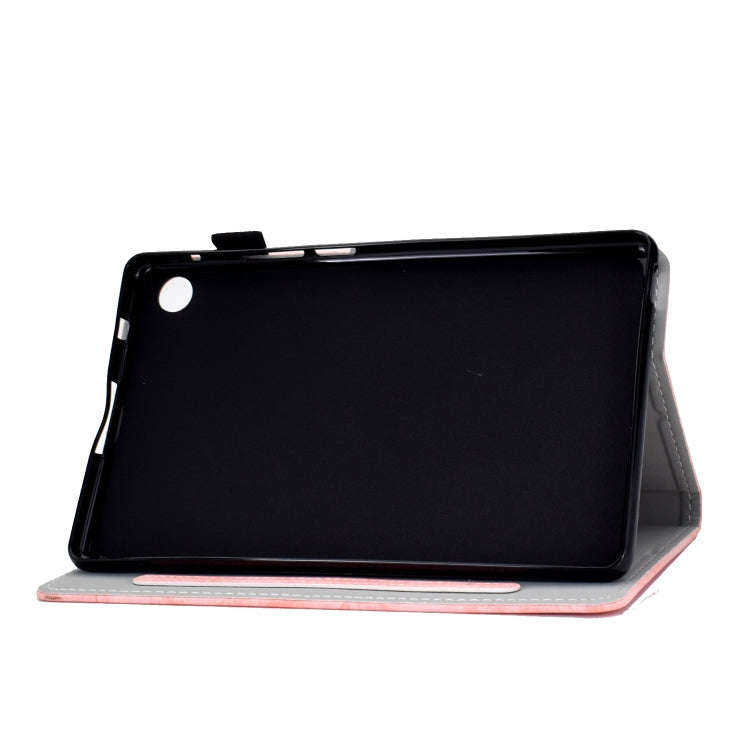For Huawei MatePad T8 Marble Style Cloth Texture Tablet PC Protective Leather Case with Bracket &...