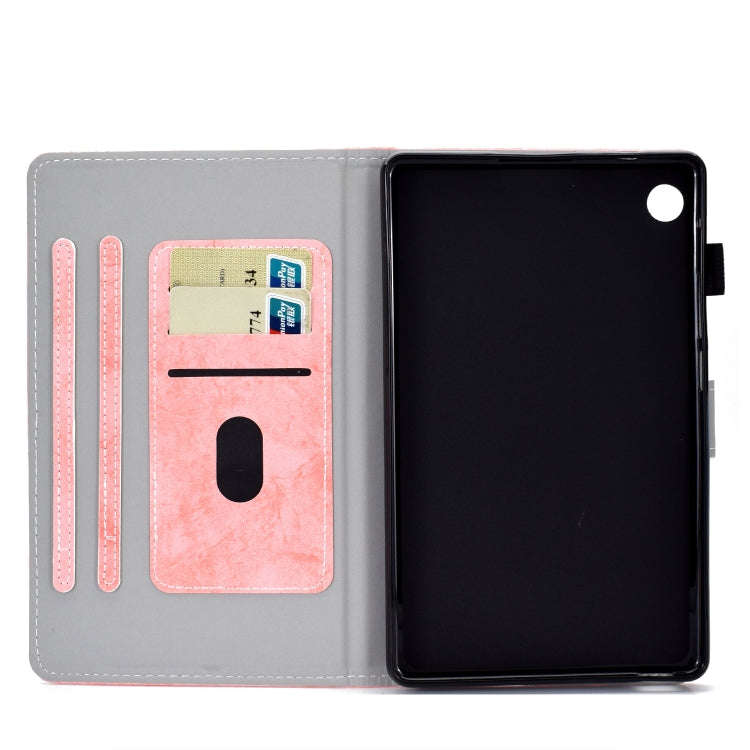 For Huawei MatePad T8 Marble Style Cloth Texture Tablet PC Protective Leather Case with Bracket &...