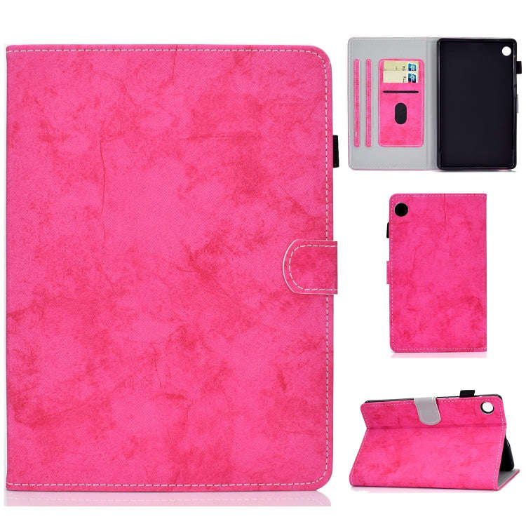 For Huawei MatePad T8 Marble Style Cloth Texture Tablet PC Protective Leather Case with Bracket &...