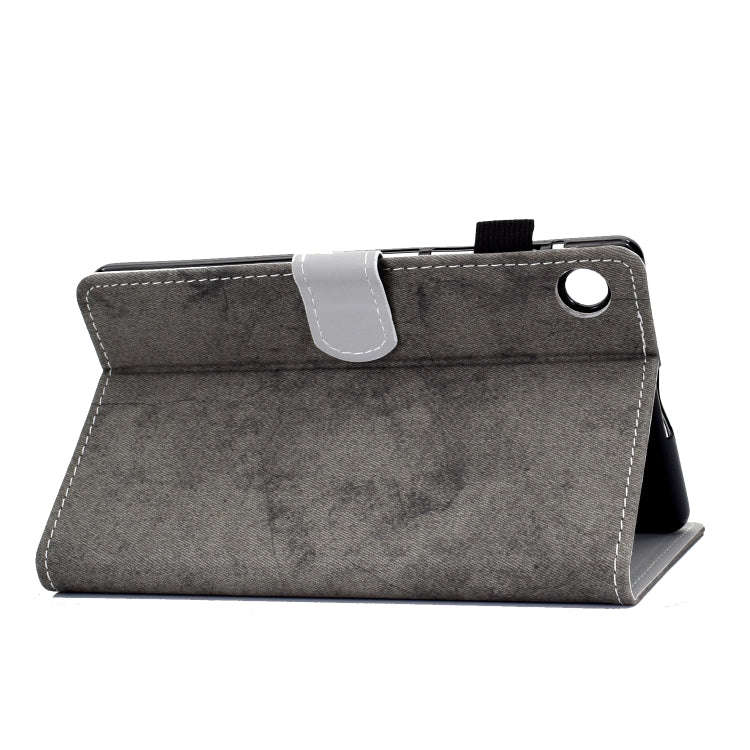 For Huawei MatePad T8 Marble Style Cloth Texture Tablet PC Protective Leather Case with Bracket &...