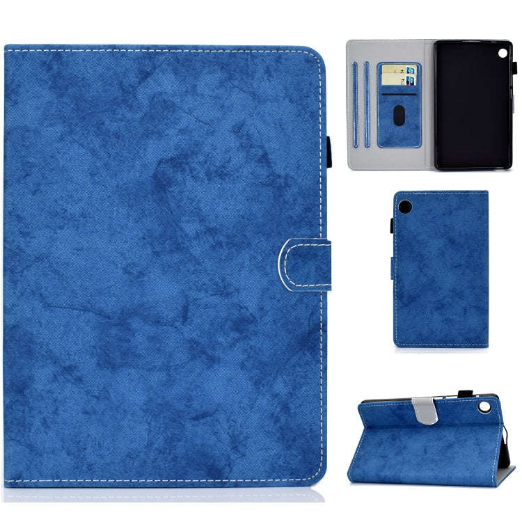 For Huawei MatePad T8 Marble Style Cloth Texture Tablet PC Protective Leather Case with Bracket &...