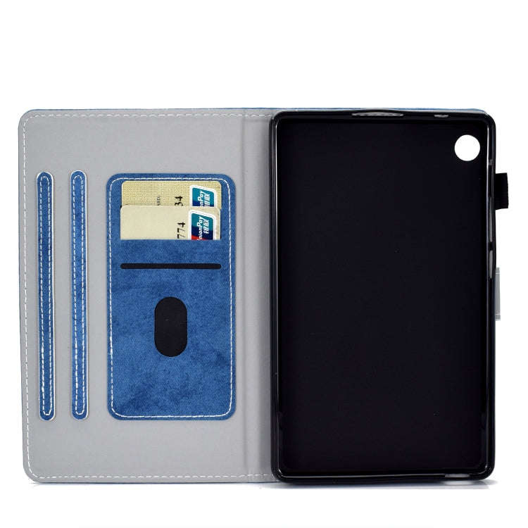 For Huawei MatePad T8 Marble Style Cloth Texture Tablet PC Protective Leather Case with Bracket &...