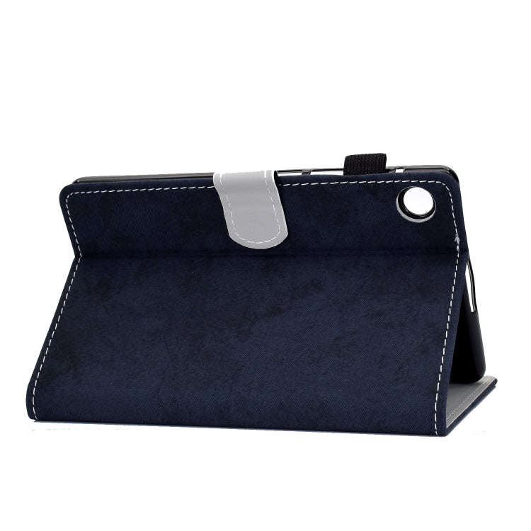 For Huawei MatePad T8 Marble Style Cloth Texture Tablet PC Protective Leather Case with Bracket &...