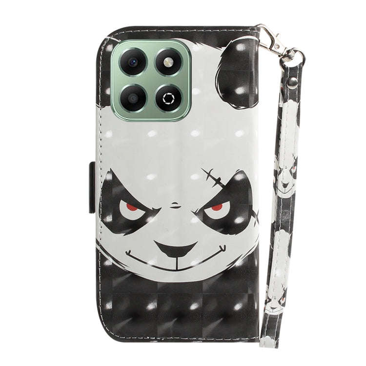 For Honor X6b 3D Colored Horizontal Flip Leather Phone Case(Angry Bear)