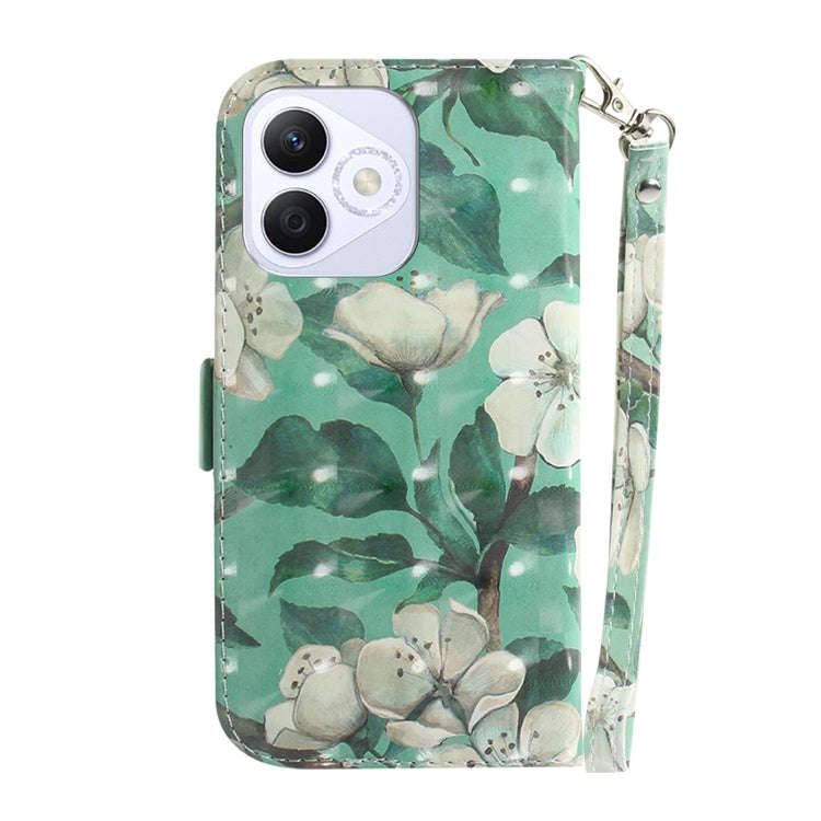 For Honor X60i 3D Colored Horizontal Flip Leather Phone Case(Watercolor Flower)