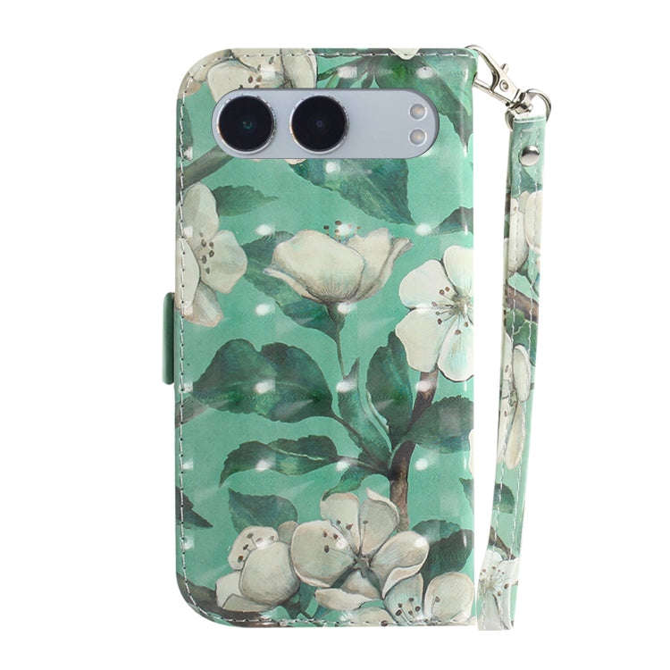 For OnePlus Nord 4 3D Colored Horizontal Flip Leather Phone Case(Watercolor Flower)