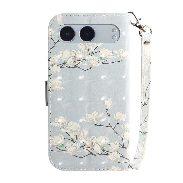 For OnePlus Nord 4 3D Colored Flip Leather Phone Case(Magnolia)