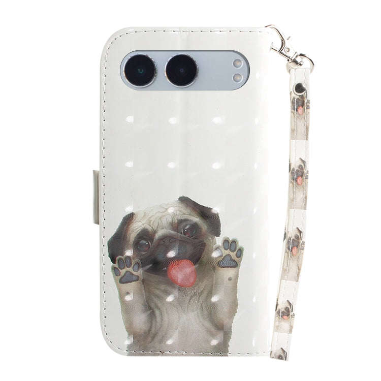 For OnePlus Nord 4 3D Colored Horizontal Flip Leather Phone Case(Pug)