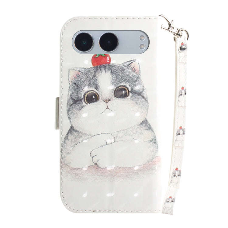 For OnePlus Nord 4 3D Colored Horizontal Flip Leather Phone Case(Cute Cat)