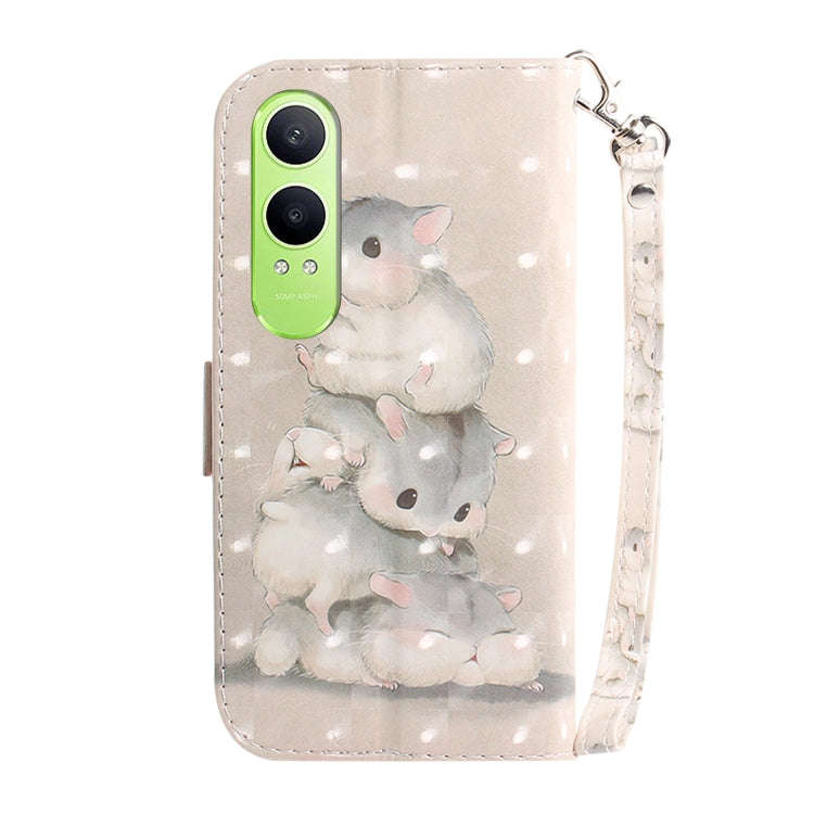 For OnePlus Nord CE4 Lite 3D Colored Horizontal Flip Leather Phone Case(Squirrels)