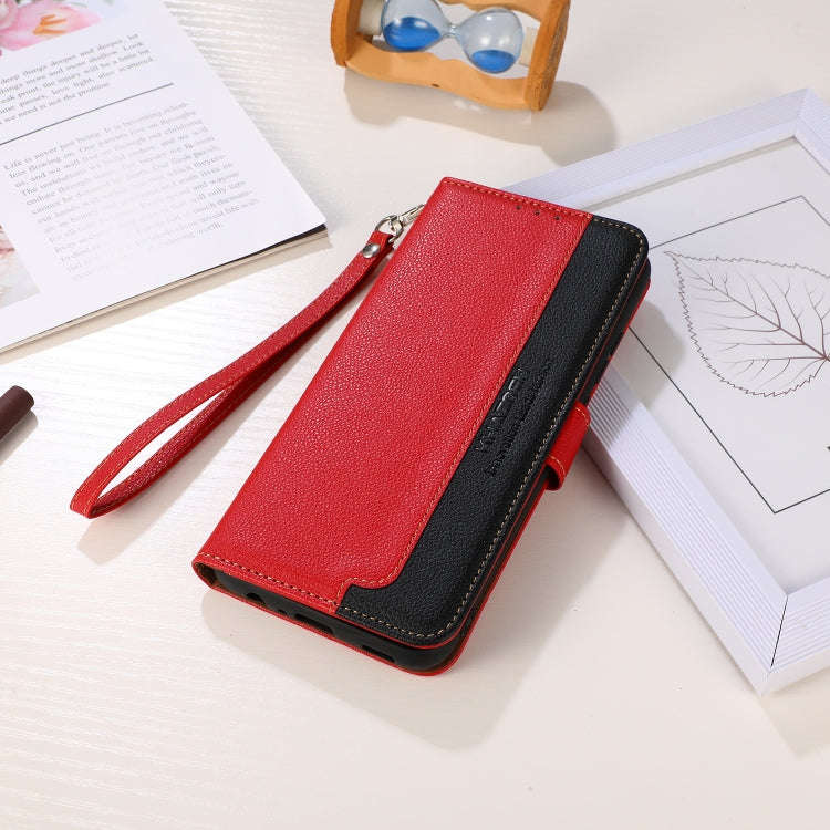 For Honor X6b KHAZNEH Litchi Texture Leather RFID Phone Case(Red)