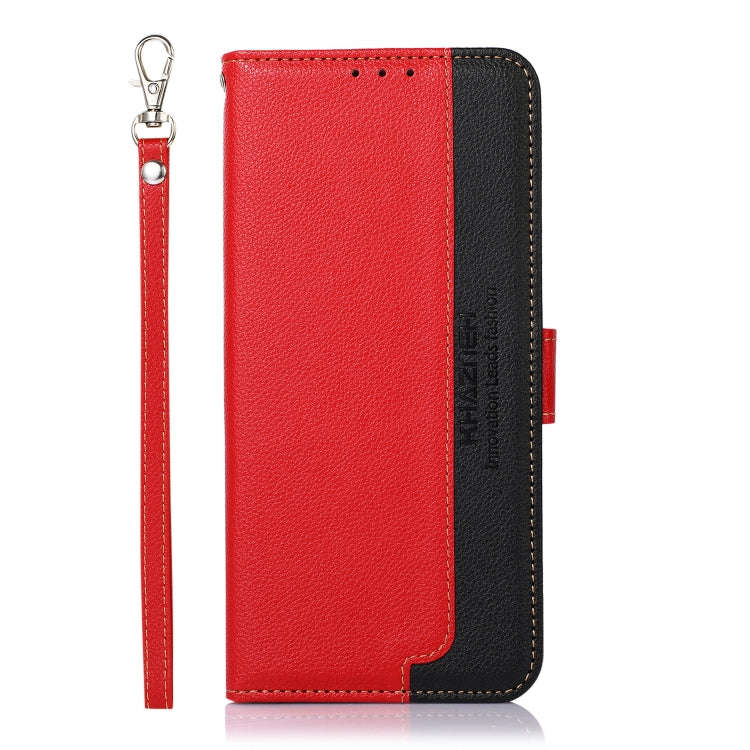 For Honor X6b KHAZNEH Litchi Texture Leather RFID Phone Case(Red)
