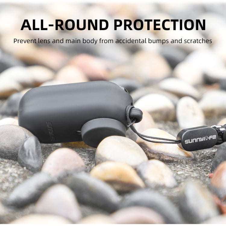 For Insta360 Go 3 Sunnylife IST-BHT594 Camera Body Silicone Case with Lens Cap & Neck Strap(Black)
