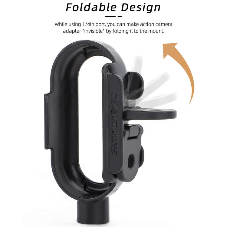 For Insta360 Go 3 Sunnylife IST-BK592 Mount Adapter Protective Frame Cage Mounting Brackets Housi...