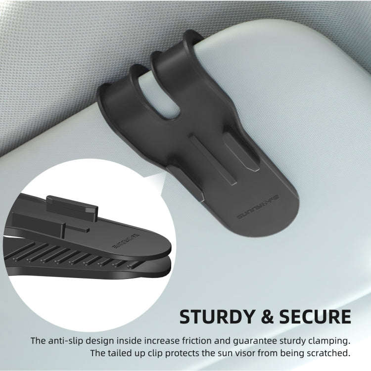 Sunnylife ZJ585 Sun Visor Camera Mount Quick Release Holder 360 Degree Rotating Vlog Bracket(Black)