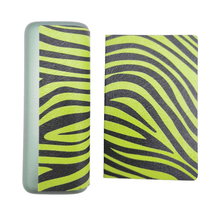 For IQOS ILUMA Prime PU Leather Electronic Cigarette Protective Case(Zebra Green)