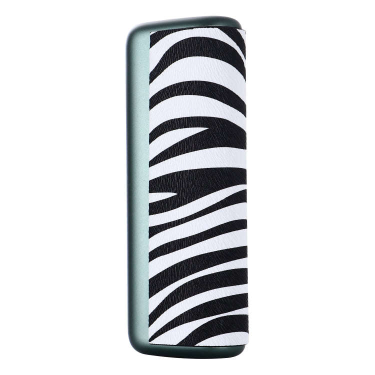 For IQOS ILUMA Prime PU Leather Electronic Cigarette Protective Case(Zebra Black White)