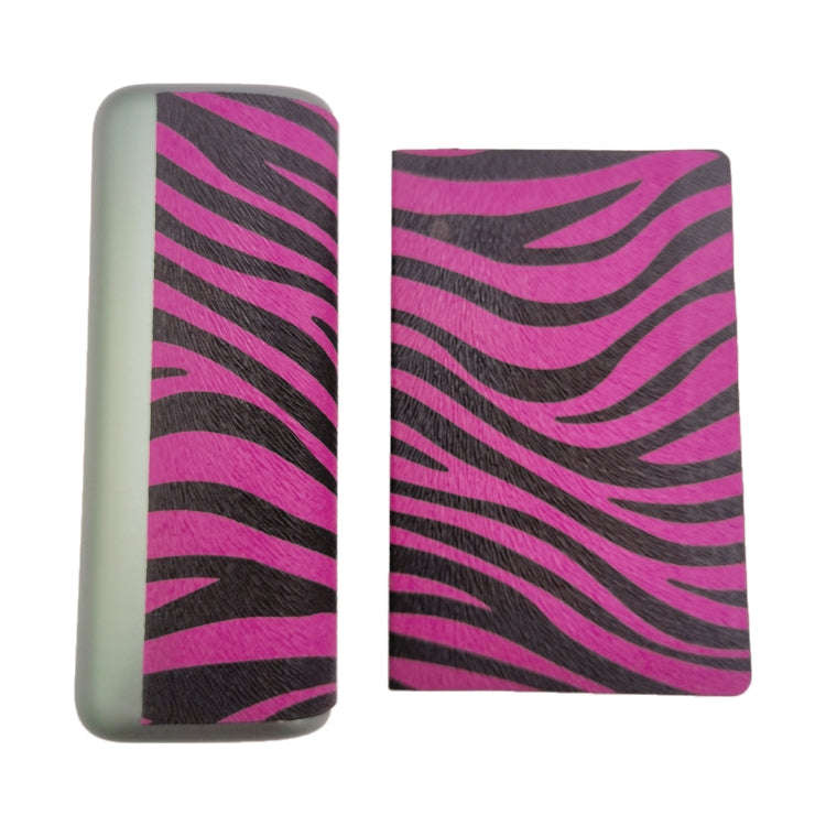For IQOS ILUMA Prime PU Leather Electronic Cigarette Protective Case(Zebra Purple)