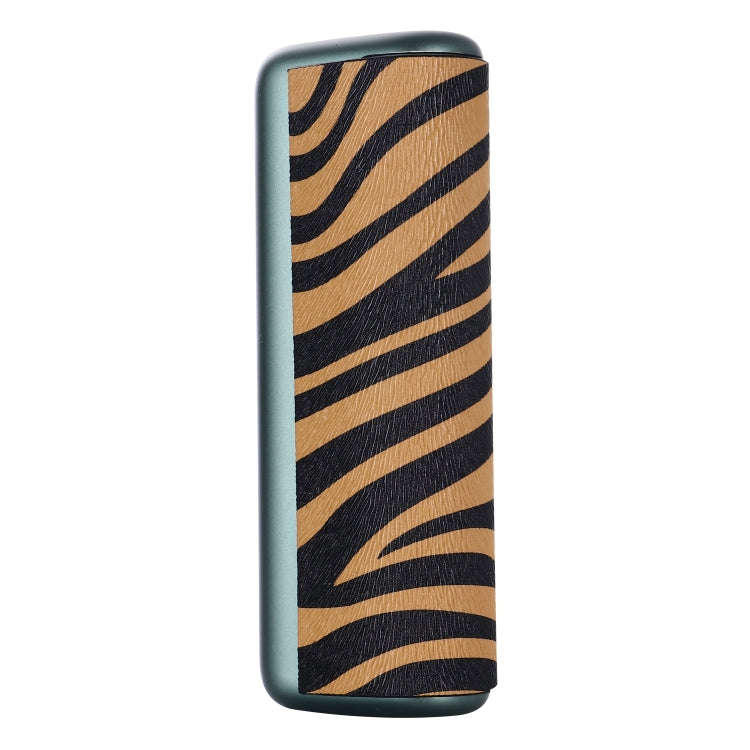 For IQOS ILUMA Prime PU Leather Electronic Cigarette Protective Case(Zebra Brown)