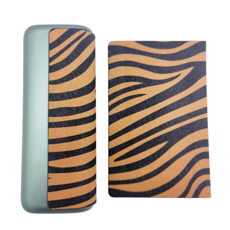 For IQOS ILUMA Prime PU Leather Electronic Cigarette Protective Case(Zebra Brown)