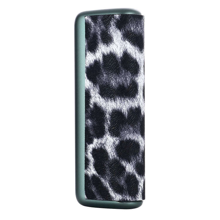 For IQOS ILUMA Prime PU Leather Electronic Cigarette Protective Case(Leopard White)