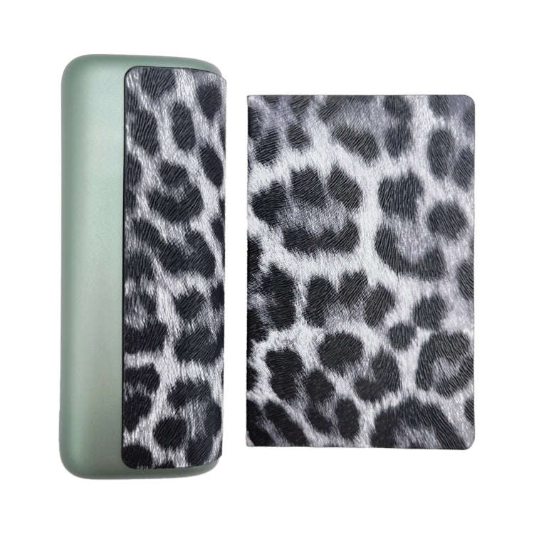 For IQOS ILUMA Prime PU Leather Electronic Cigarette Protective Case(Leopard White)
