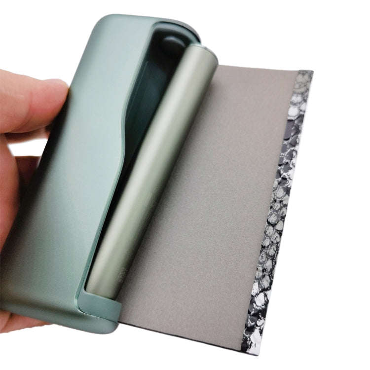 For IQOS ILUMA Prime PU Leather Electronic Cigarette Protective Case(Snake Pattern Grey White)