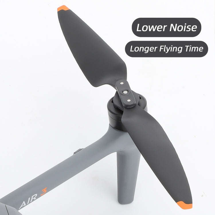 For DJI Air 3 8747F Low Noise Quick-release Propellers, Style:1 Pair Silver Tip