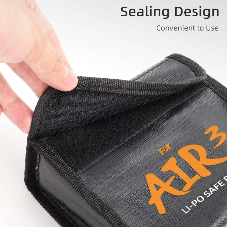 For DJI Air 3 Sunnylife Battery Explosion-proof Safe Bag Protective Li-Po Safe Bag For 3pcs Batte...