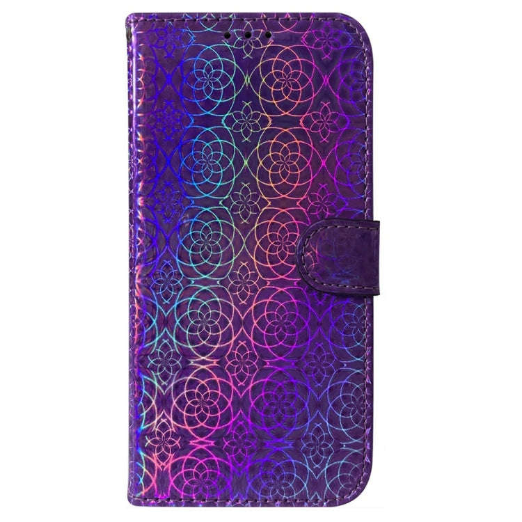 For OnePlus Nord CE4 Lite Colorful Magnetic Buckle Leather Phone Case(Purple)