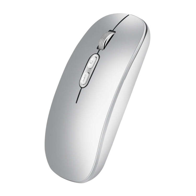 HXSJ M103 1600DPI 2.4GHz Wireless Rechargeable Mouse(Silver)