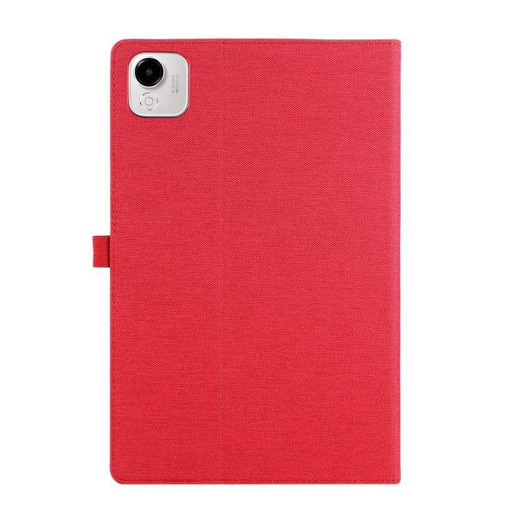 For Honor Pad X9a Fabric Texture Horizontal Flip Leather Tablet Case(Red)