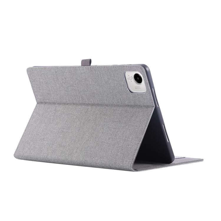 For Honor Pad X9a Fabric Texture Horizontal Flip Leather Tablet Case(Gray)