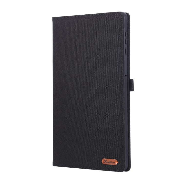 For Honor Pad X9a Fabric Texture Horizontal Flip Leather Tablet Case(Black)