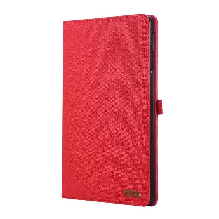 For Honor Pad V9 11.5 Fabric Texture Horizontal Flip Leather Tablet Case(Red)