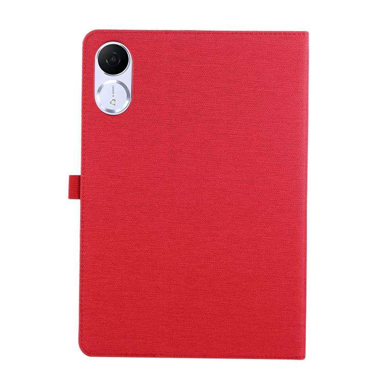 For Honor Pad V9 11.5 Fabric Texture Horizontal Flip Leather Tablet Case(Red)