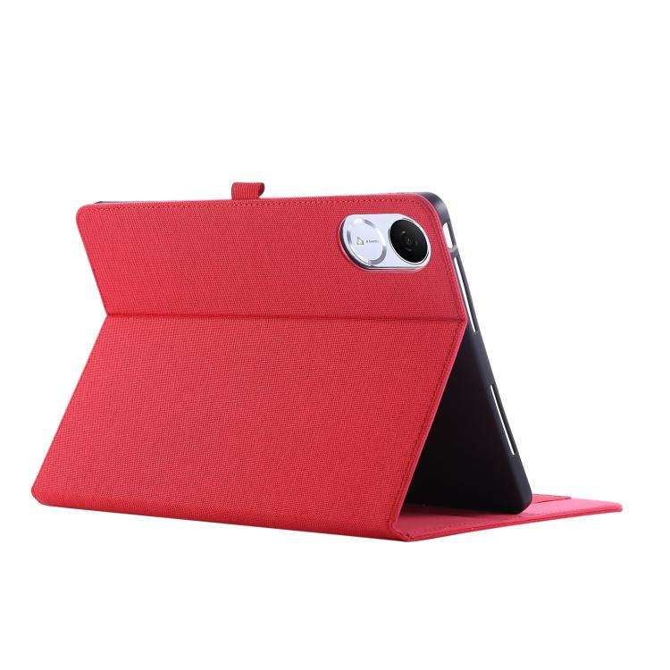 For Honor Pad V9 11.5 Fabric Texture Horizontal Flip Leather Tablet Case(Red)