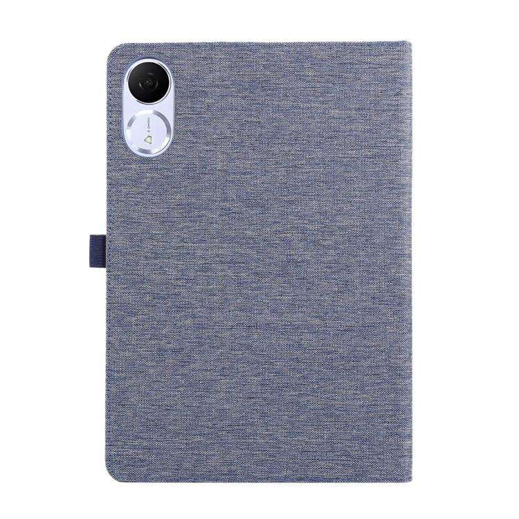 For Honor Pad V9 11.5 Fabric Texture Horizontal Flip Leather Tablet Case(Deep Blue)