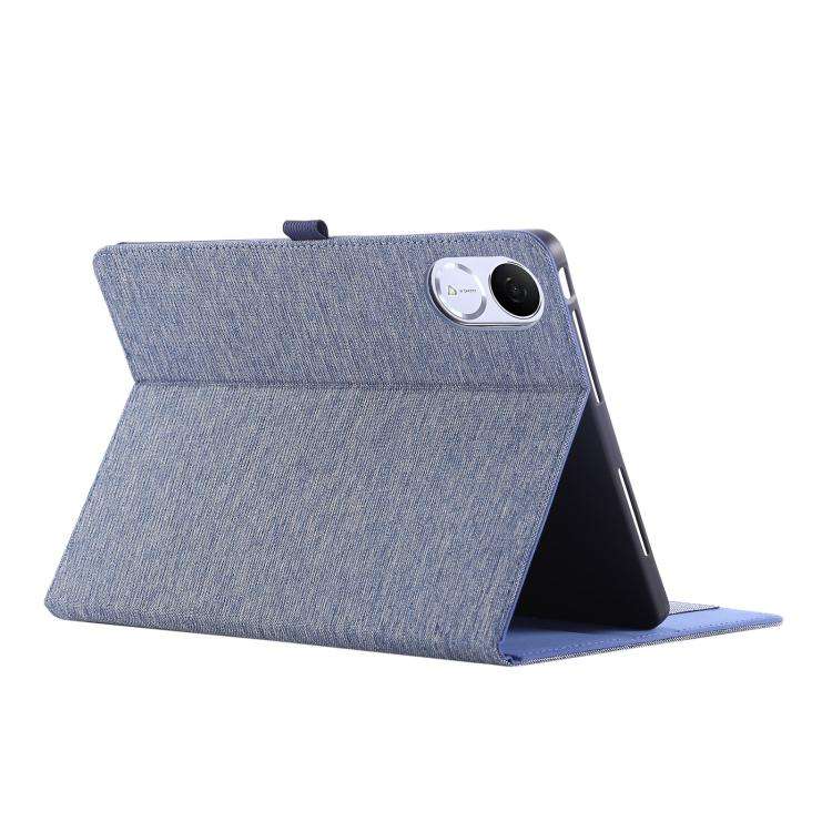 For Honor Pad V9 11.5 Fabric Texture Horizontal Flip Leather Tablet Case(Deep Blue)