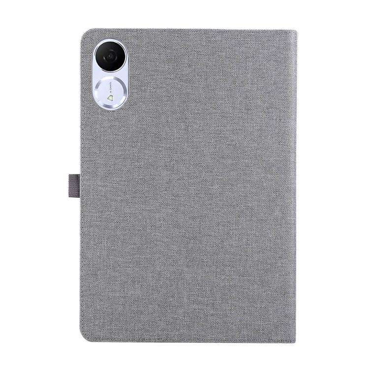 For Honor Pad V9 11.5 Fabric Texture Horizontal Flip Leather Tablet Case(Gray)