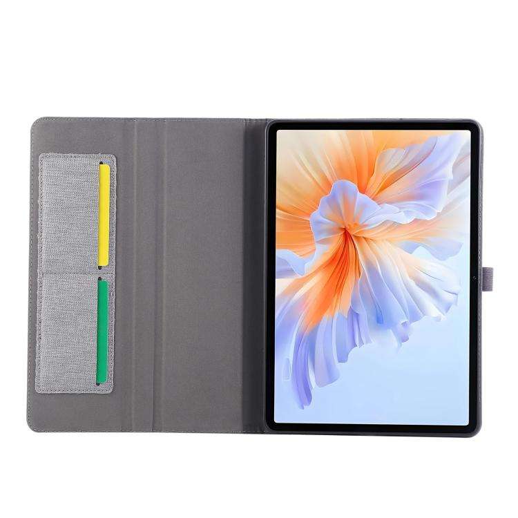 For Honor Pad V9 11.5 Fabric Texture Horizontal Flip Leather Tablet Case(Gray)