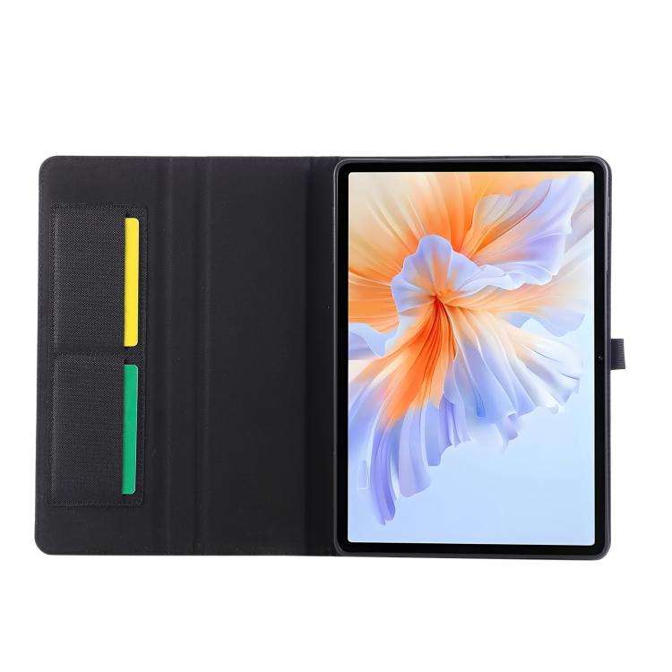 For Honor Pad V9 11.5 Fabric Texture Horizontal Flip Leather Tablet Case(Black)