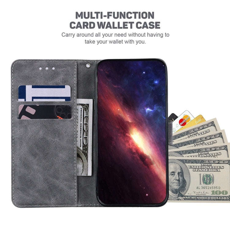 For OnePlus Nord 4 Geometric Embossed Leather Phone Case(Grey)