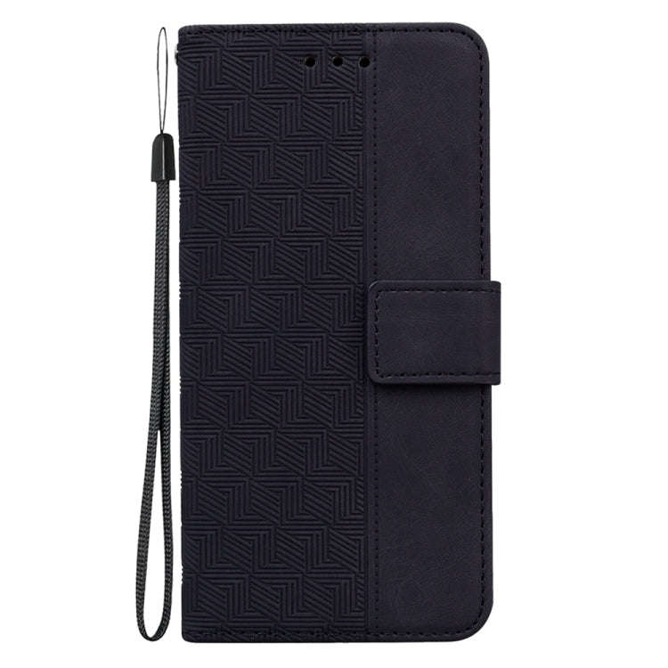 For OnePlus Nord 4 Geometric Embossed Leather Phone Case(Black)