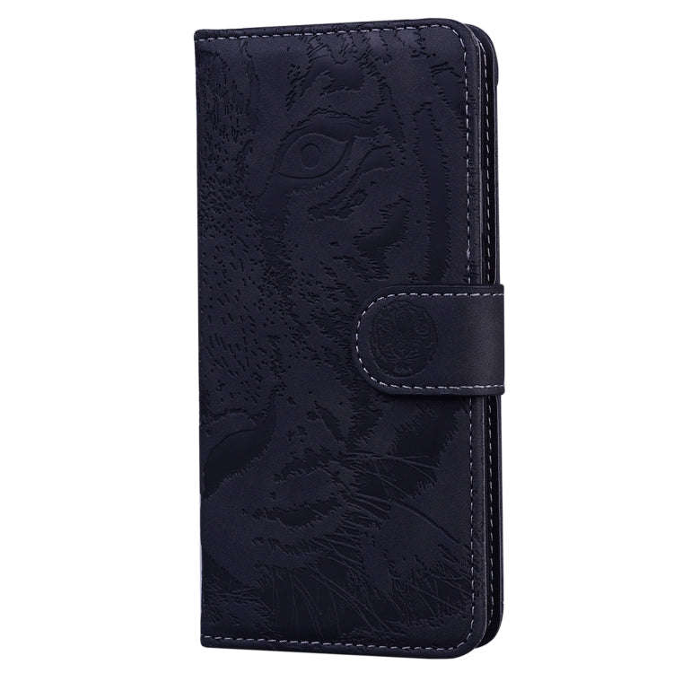 For Honor 200 Tiger Embossing Pattern Flip Leather Phone Case(Black)
